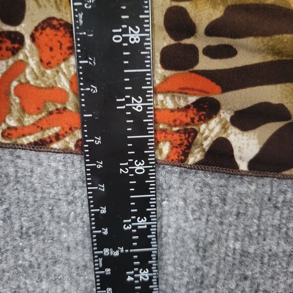 COCOMO Novelty Leopard Cat Tribal Short Sleeve Stretch Top Mob Wife SIZE 1X - Picture 6 of 9